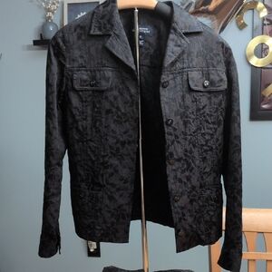 Jones New York Black Patterned Women's Jacket